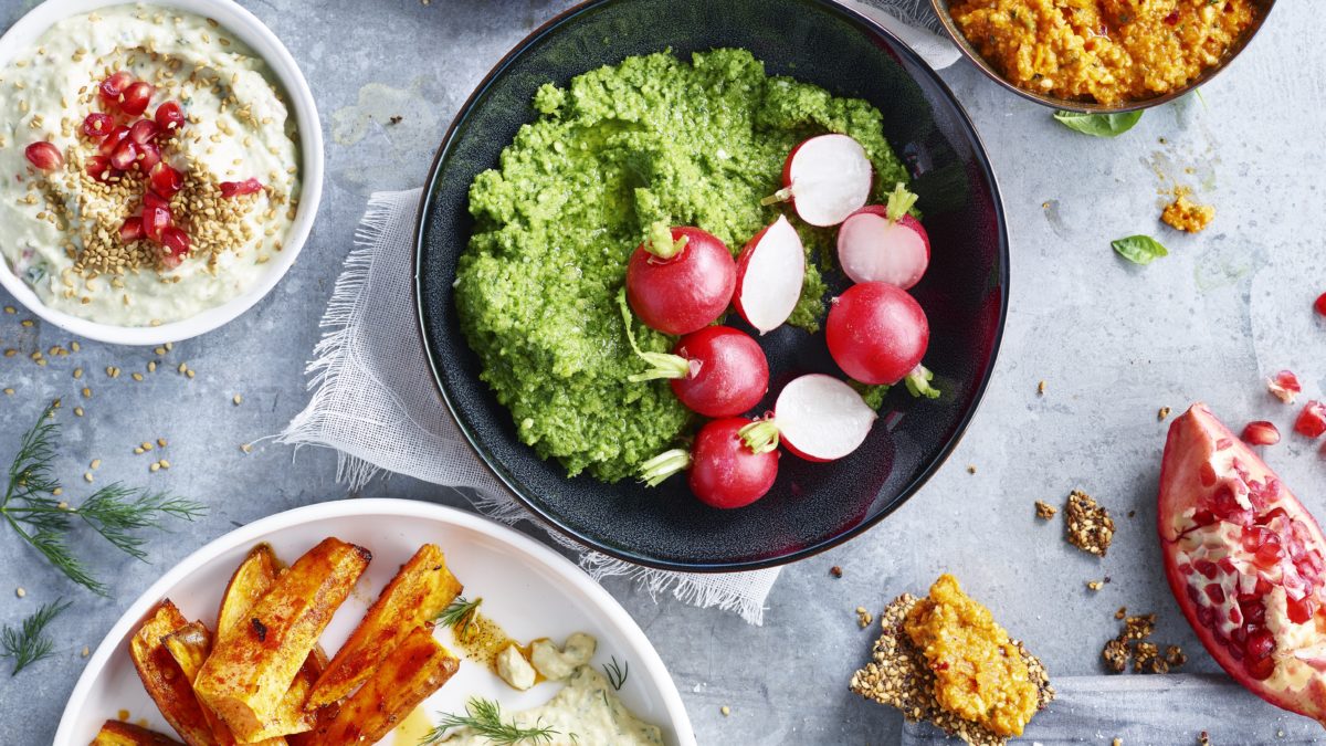Pesto van radijsgroen